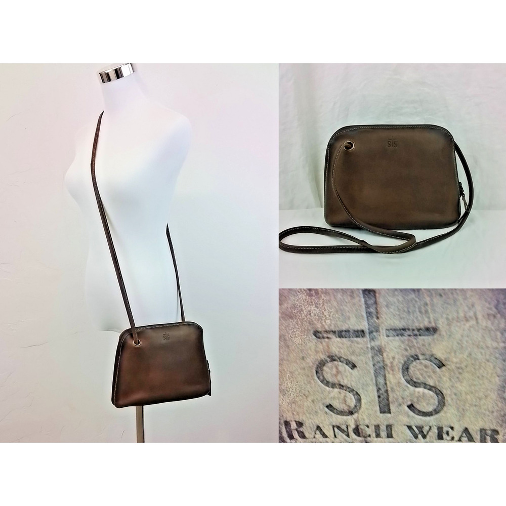 STS Ranchwear Brown Leather Crossbody Shoulder Bag